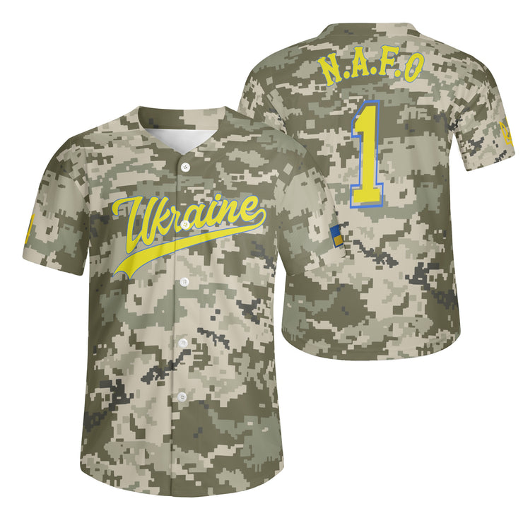 Ukraine NAFO Army Baseball Jersey