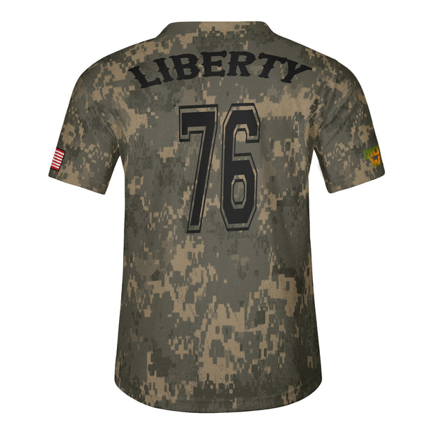 Patriot Camo Liberty 1776 Baseball Jersey