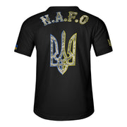 Black Camo Short Sleeve Baseball Jersey