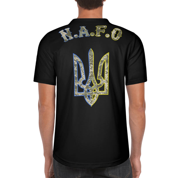 Black Camo Short Sleeve Baseball Jersey