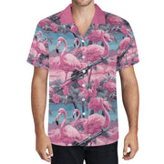 Armed Flamingo Hawaiian Shirt