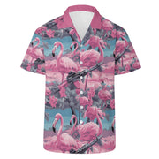 Armed Flamingo Hawaiian Shirt