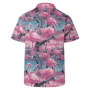 Armed Flamingo Hawaiian Shirt