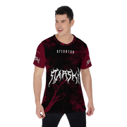 Dark Starsky Red/Black Heavy Metal Design Premium Tee