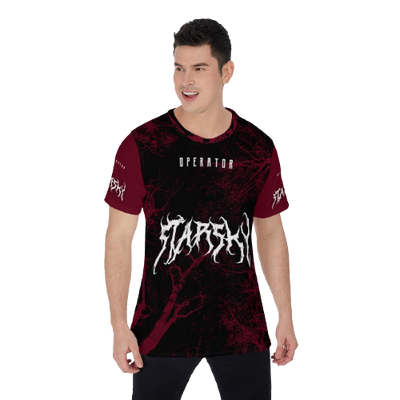 Dark Starsky Red/Black Heavy Metal Design Premium Tee