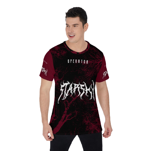 Dark Starsky Red/Black Heavy Metal Design Premium Tee