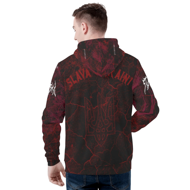 Dark Starsky Red/Black Heavy Metal Design Premium Hoodie (Starsky's Personal Choice)