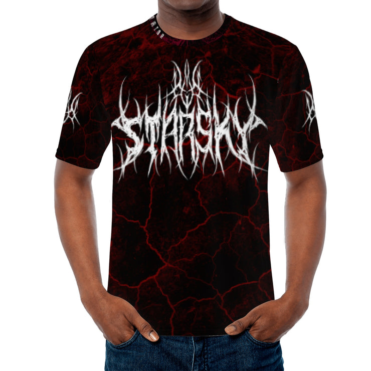 Dark Starsky Red/Black Heavy Metal Design Premium Tee (Starsky's Personal Choice)
