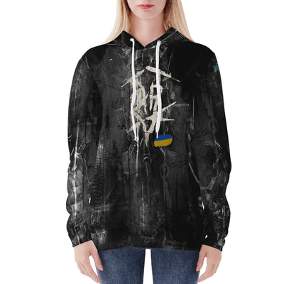 Women's Ukraine Starsky Merch Hoodie (Design 2)