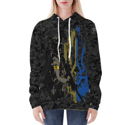 Women's Ukraine Starsky Merch Hoodie (Design 4)