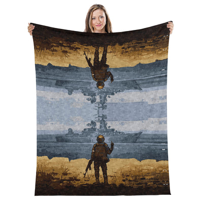 Long Vertical Flannel Breathable Blanket (Design 2)(4 Sizes)