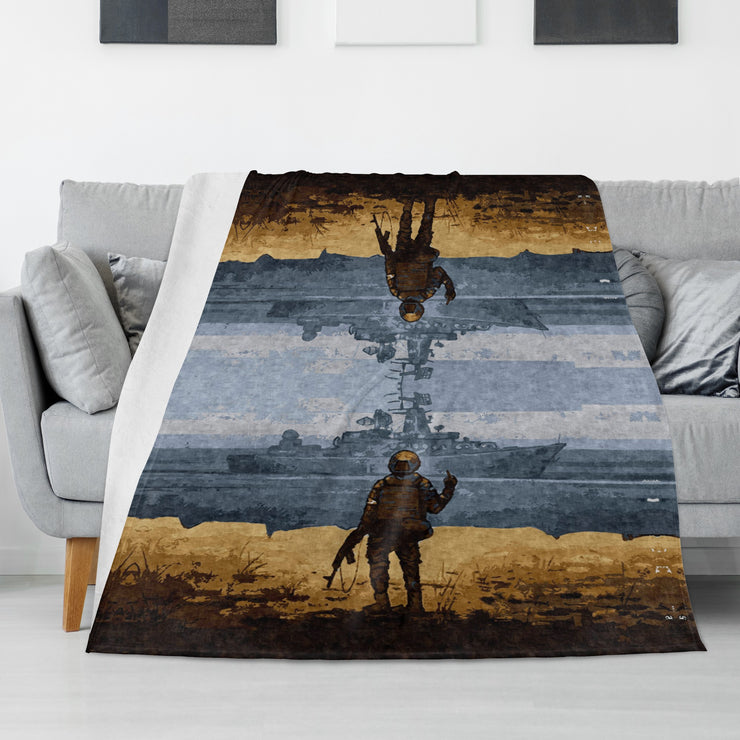 Long Vertical Flannel Breathable Blanket (Design 2)(4 Sizes)