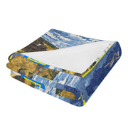 Long Vertical Flannel Breathable Blanket (Design 4)(4 Sizes)