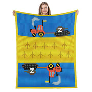 Long Vertical Flannel Breathable Blanket (Design 5)(4 Sizes)