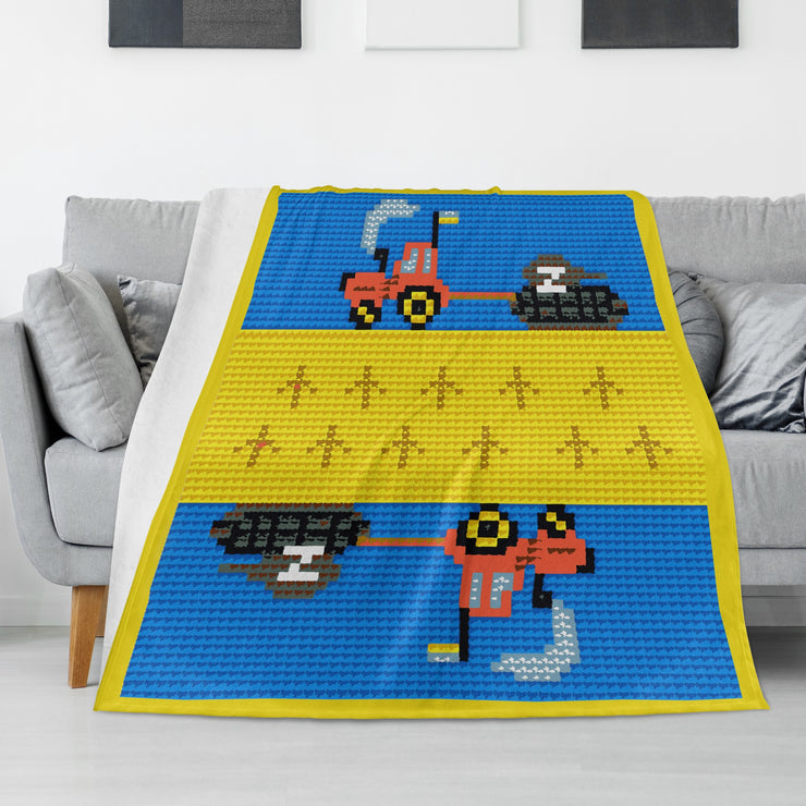 Long Vertical Flannel Breathable Blanket (Design 5)(4 Sizes)