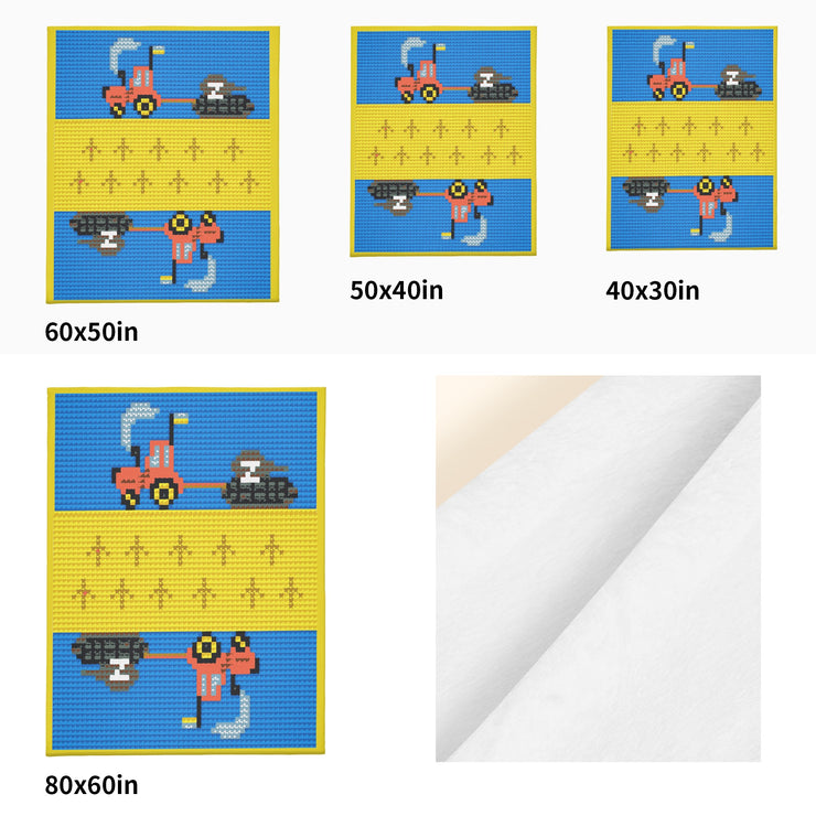 Long Vertical Flannel Breathable Blanket (Design 5)(4 Sizes)