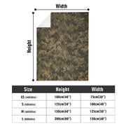 Long Vertical Flannel Breathable Blanket (Design 6)(4 Sizes)