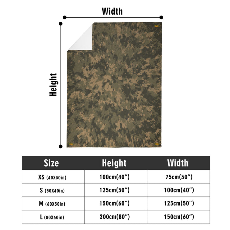 Long Vertical Flannel Breathable Blanket (Design 6)(4 Sizes)