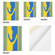 Long Vertical Flannel Breathable Blanket (Design 8)(4 Sizes)