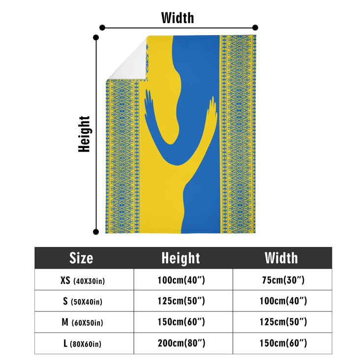 Long Vertical Flannel Breathable Blanket (Design 8)(4 Sizes)
