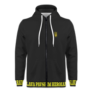 Black "Glory To The Heros Glory To Ukraine" Zip Hoodie
