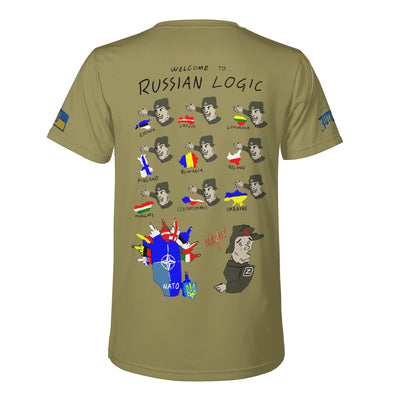 Russian Logic Ukraine Trident Tee
