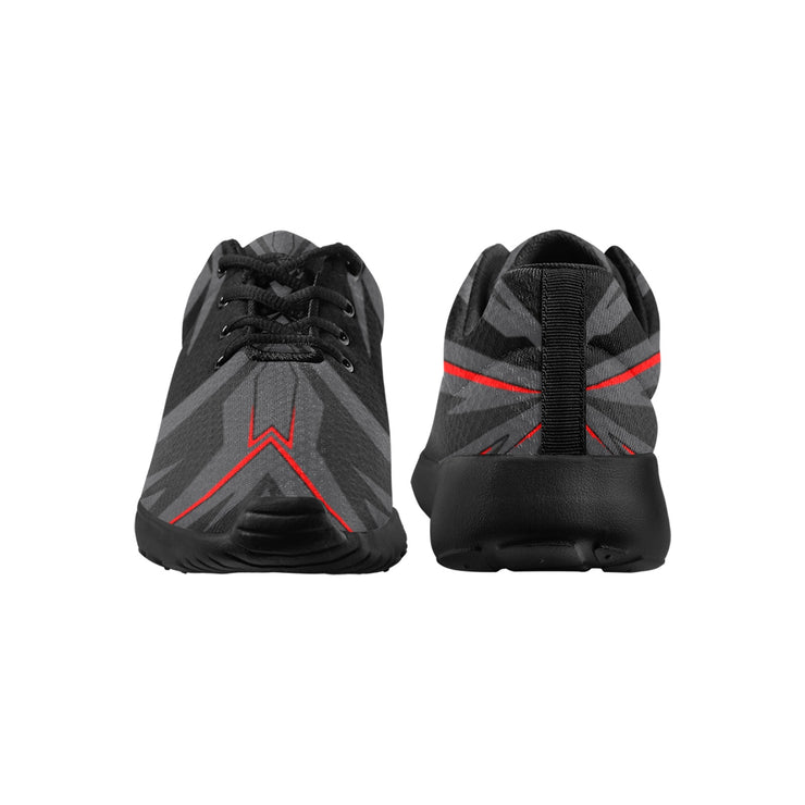 [[ Dark Side Red ]] Riotic Wear Running Mesh Knit Shoes - Black