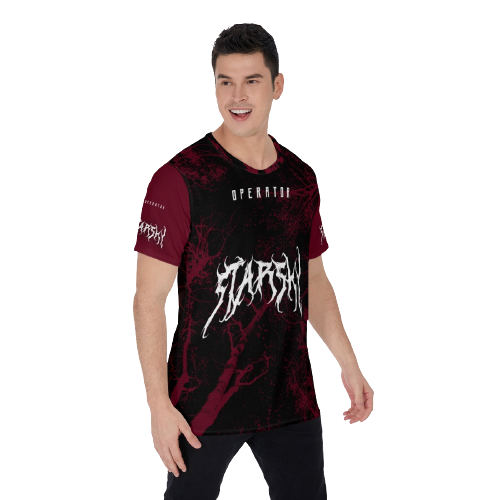 Dark Starsky Red/Black Heavy Metal Design Premium Tee