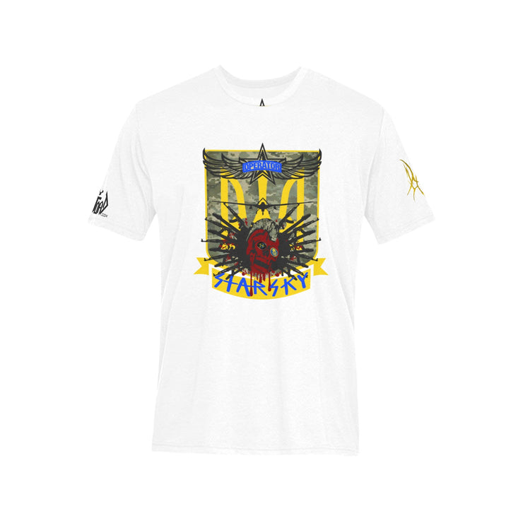 White FSP Gamer Logo Style Emblem Tee (Ships USA Customers ONLY)