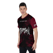 Dark Starsky Red/Black Heavy Metal Design Premium Tee