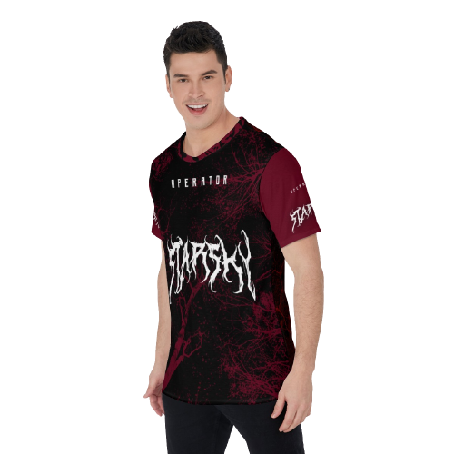 Dark Starsky Red/Black Heavy Metal Design Premium Tee