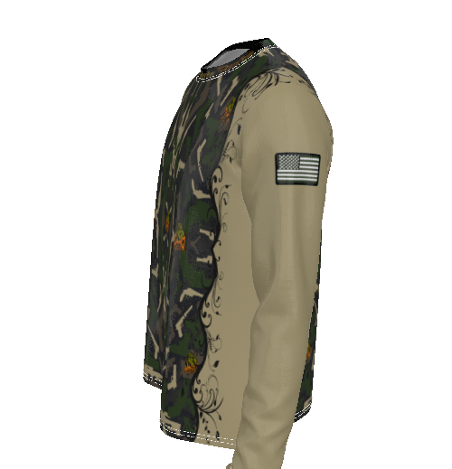 "Classic Real Gun" Camo Toad Premium Long Sleeve Tee