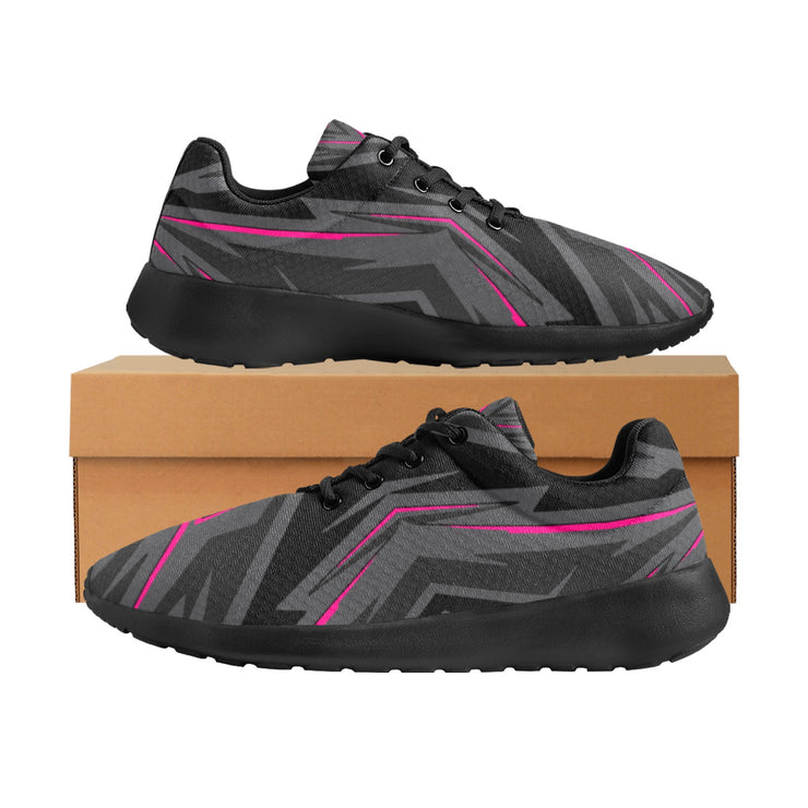 [[ Dark Side Pink ]] Riotic Wear Running Mesh Knit Shoes - Black