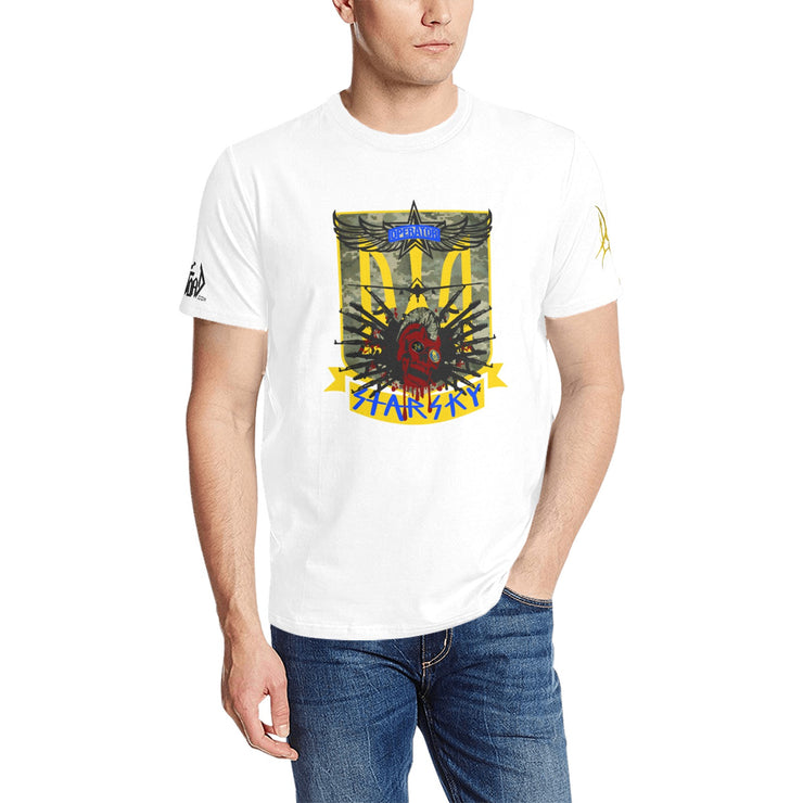 White FSP Gamer Logo Style Emblem Tee (Ships USA Customers ONLY)