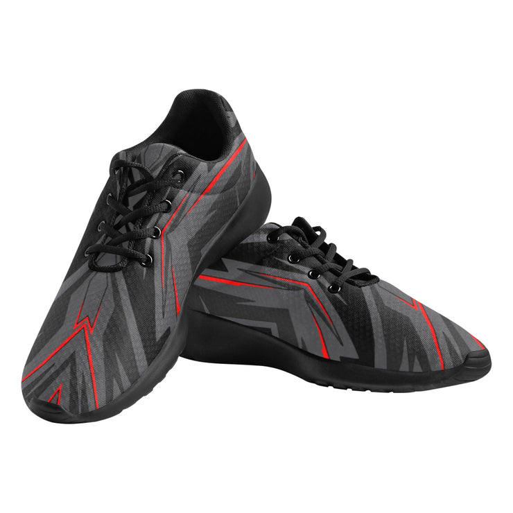 [[ Dark Side Red ]] Riotic Wear Running Mesh Knit Shoes - Black