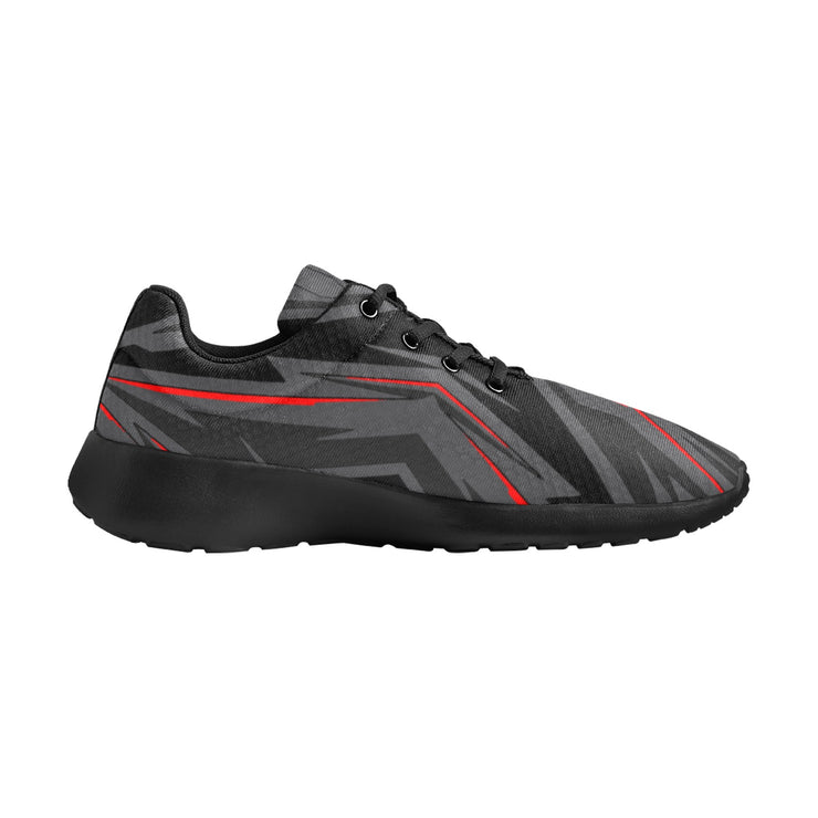 [[ Dark Side Red ]] Riotic Wear Running Mesh Knit Shoes - Black