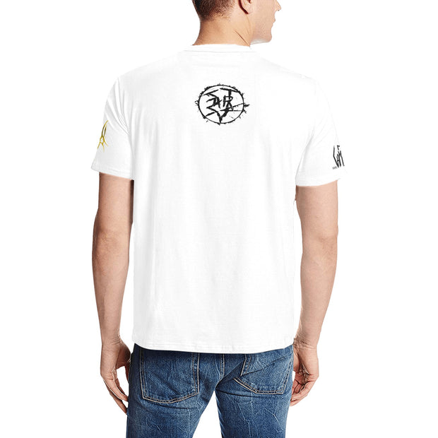 White FSP Gamer Logo Style Emblem Tee (Ships USA Customers ONLY)
