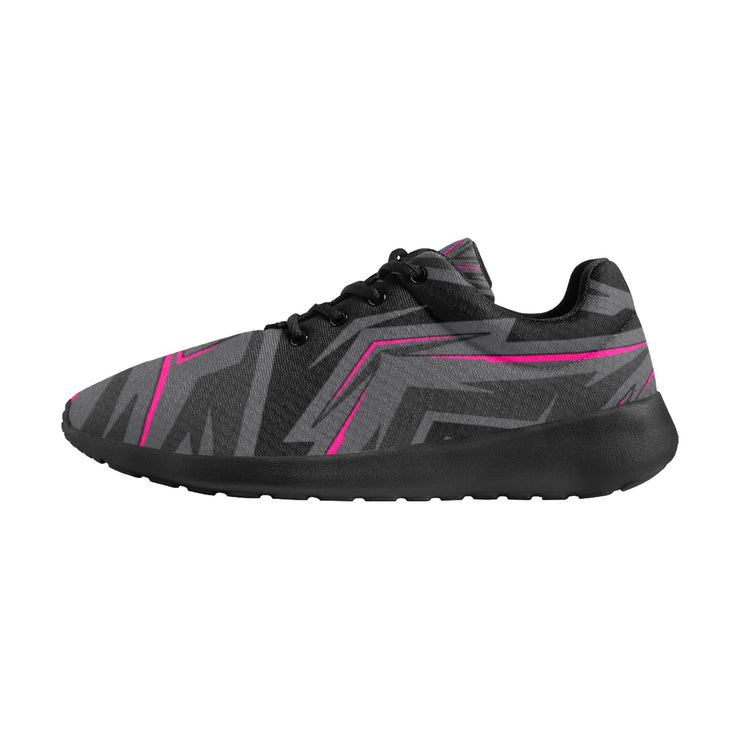 [[ Dark Side Pink ]] Riotic Wear Running Mesh Knit Shoes - Black