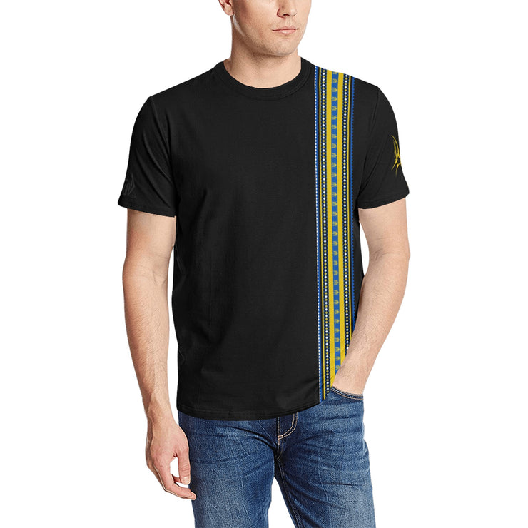 Ukrainian Style Design Stripe Tee (Ships USA Customers ONLY)