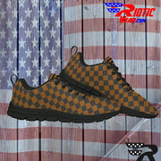 [[ Brown Checkered ]] Sports Athletic Premium Shoes