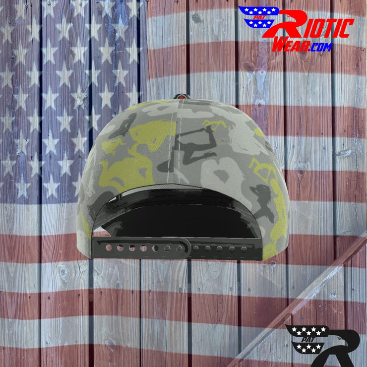 "Light Yellow Sexy" Camo Toad Snap-Back Cap