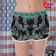 "Blue Gun" Camo Toad Ladies Track & Field Shorts