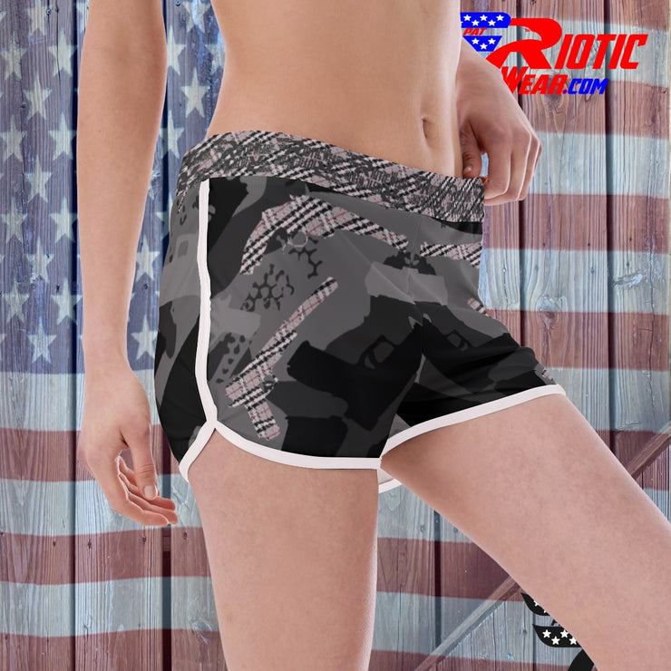 "Bur-Berry Gun" Camo Toad Ladies Track & Field Shorts