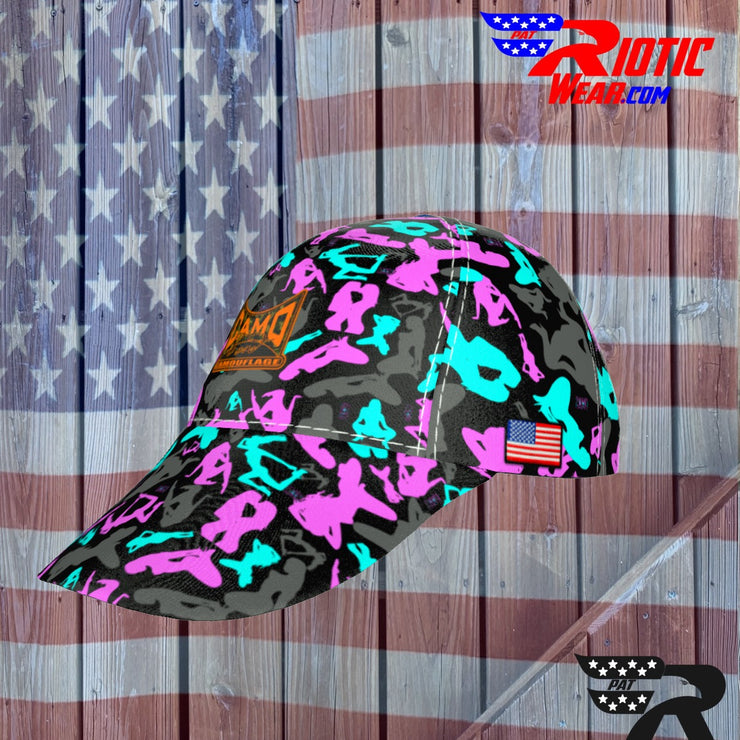 "Pink/Blue Sexy" Camo Toad Snap-Back Cap