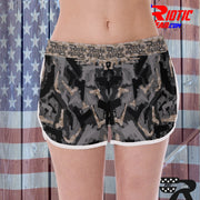 "Desert Digital Camo Gun" Camo Toad Ladies Track & Field Shorts