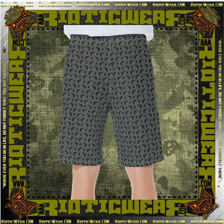 Dark Grey Pistol RePeat Casual Beach Shorts Trunk