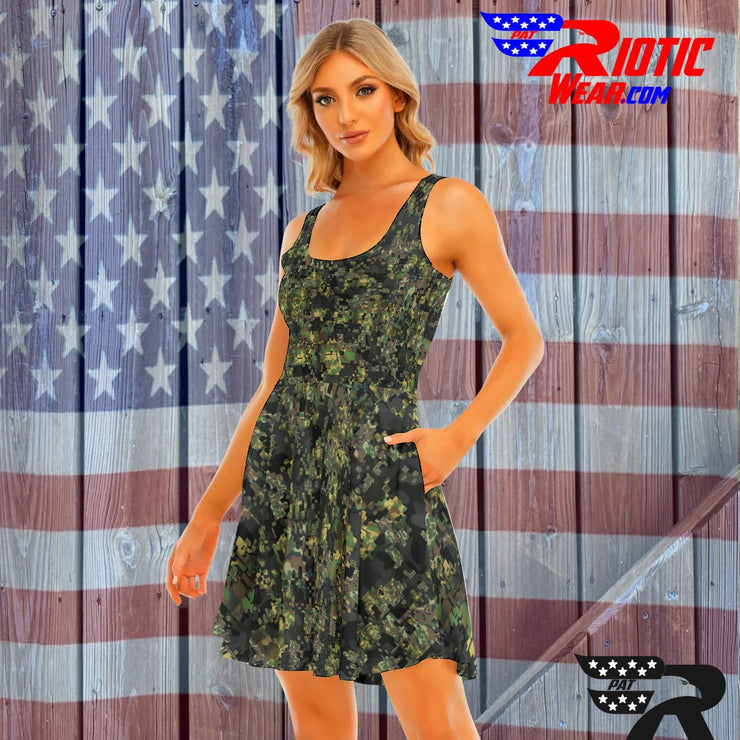 "Camo Digital" Camo Toad Day Dress