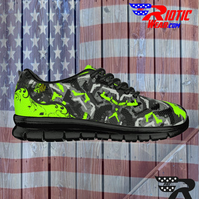 "2-Tone Lime Gun" Camo Toad Sports Shoes