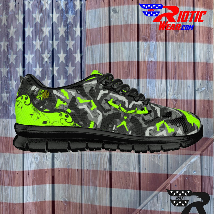 "2-Tone Lime Gun" Camo Toad Sports Shoes