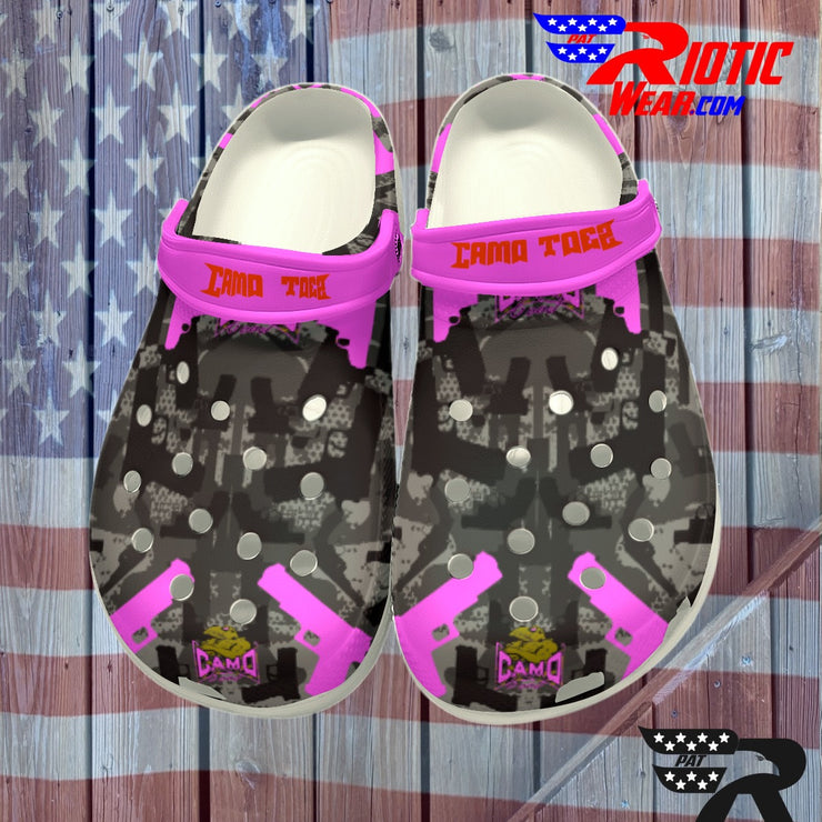 "Camo Toes" Pink (Not Crocs......of sh*t)